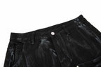 Omirad Washed Utility Flare Denim Jeans