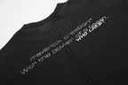 Omirad Waffle Knit Graphic Long Sleeve Tee