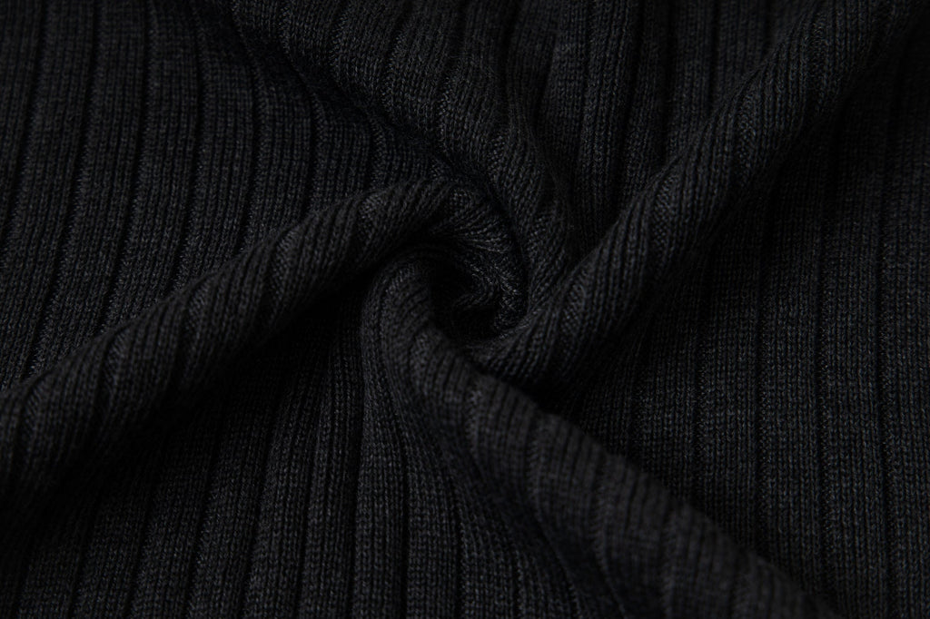 Omirad Graphic Ribbed Knit Top