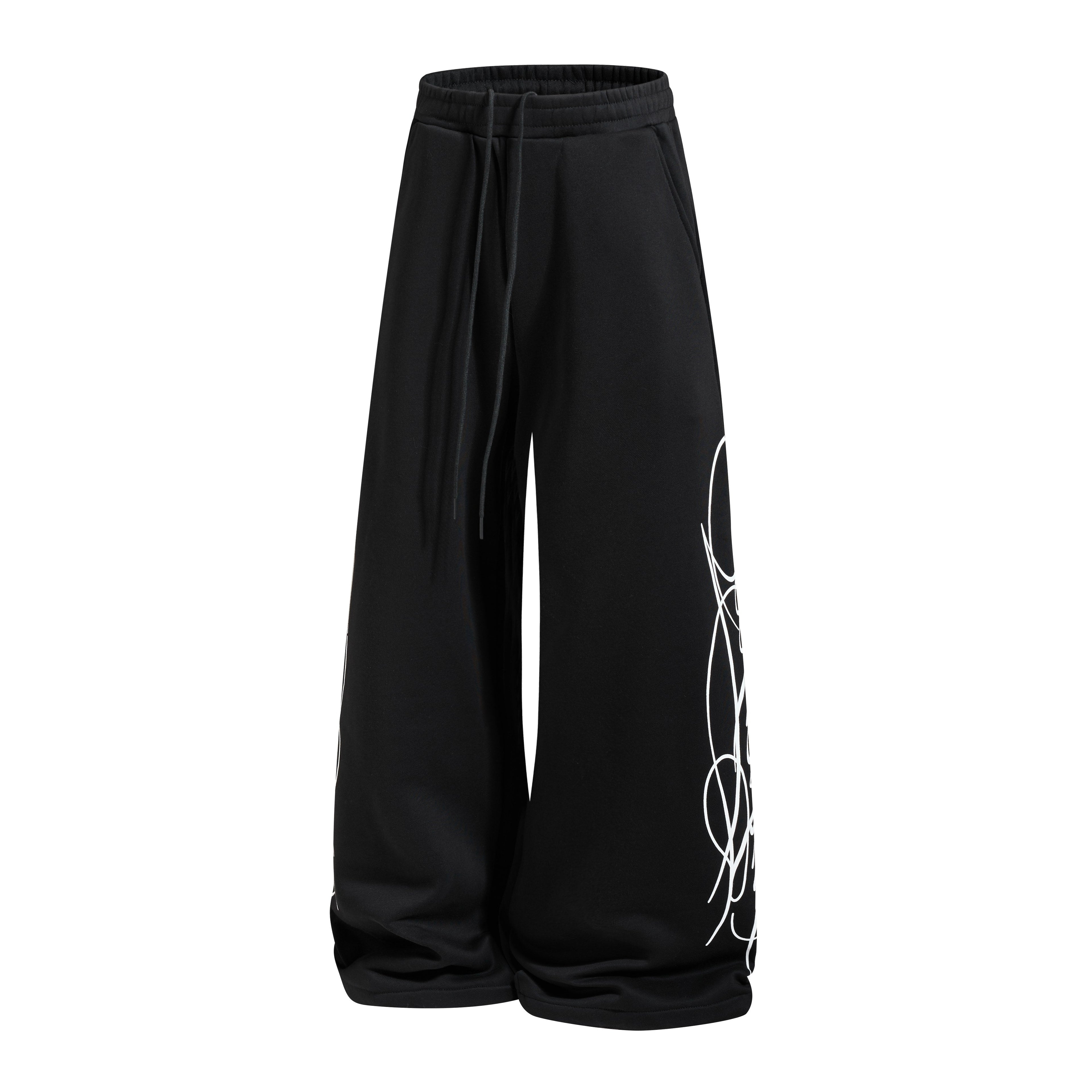 Omirad Wide-Leg Graphic Sweatpants