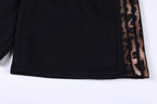 Omirad Leopard Trim Wide Shorts
