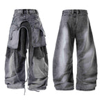 Omirad Convertible Utility Baggy Jeans