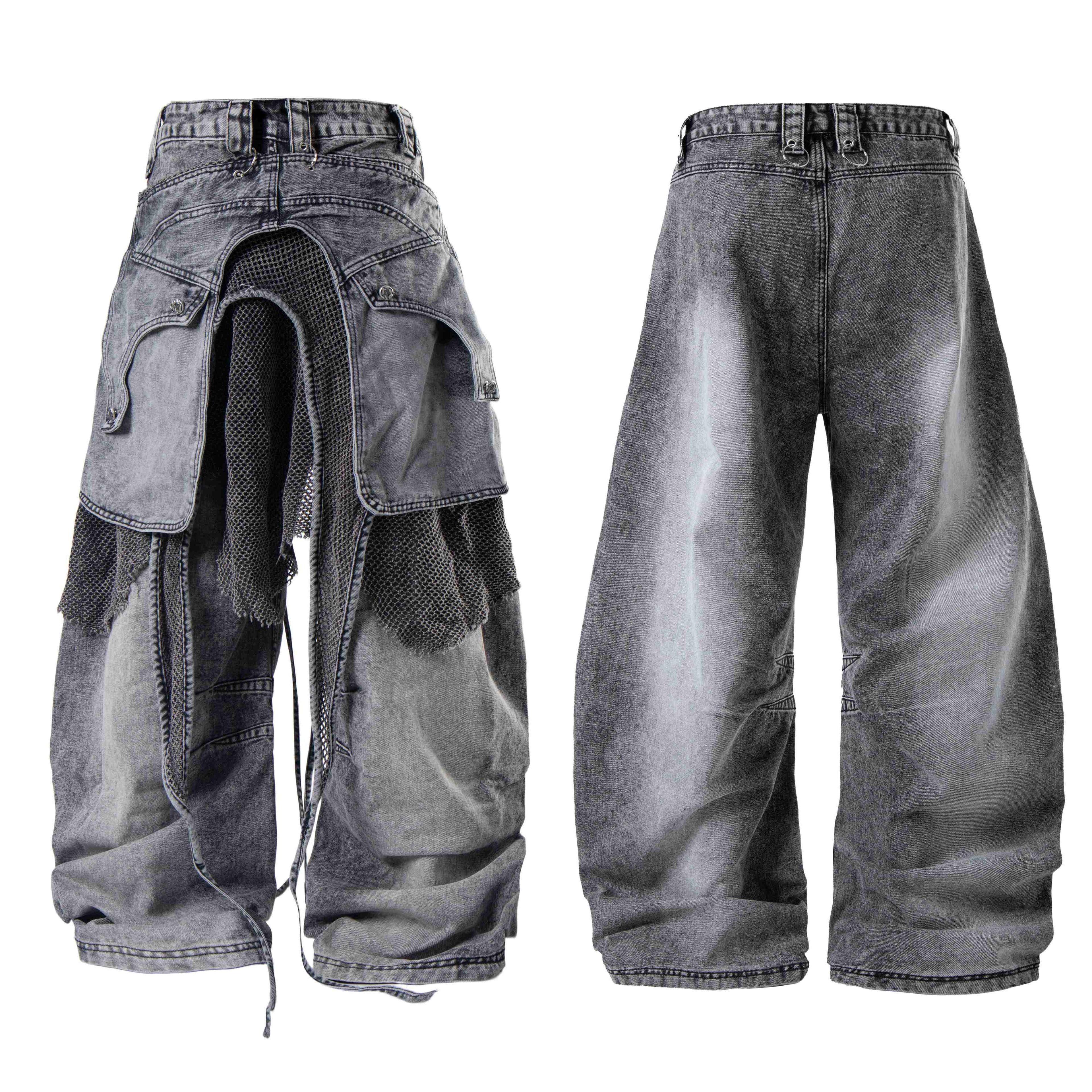 Omirad Convertible Utility Baggy Jeans