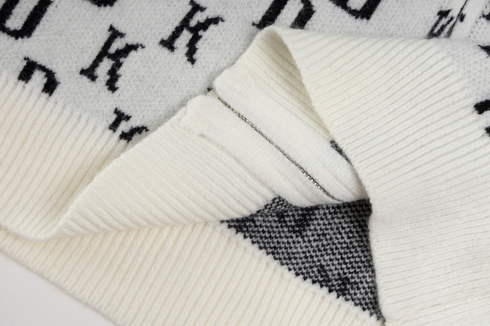 Omirad DK Allover Knit Zip Hoodie