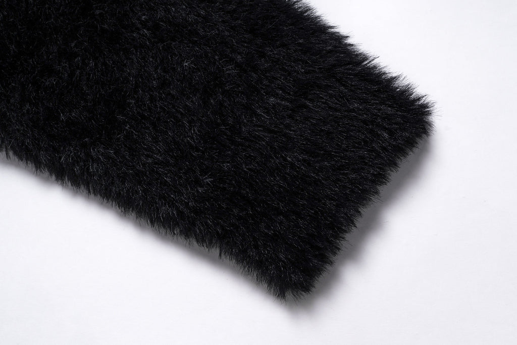 Omirad Fluffy Crest Knit Sweater