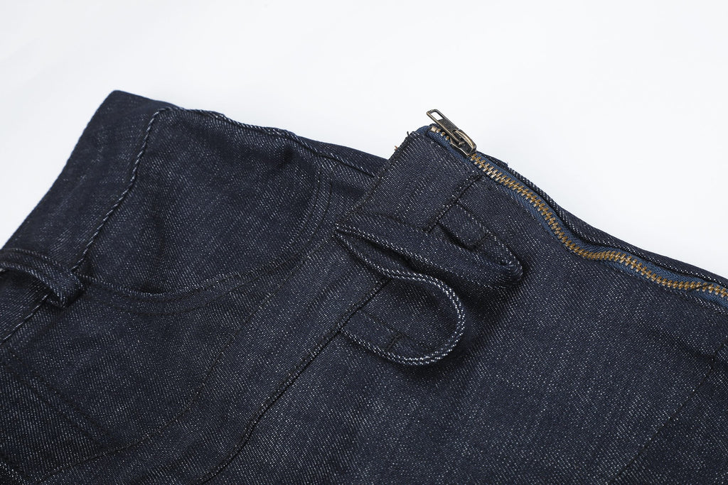 Omirad Layered Waist Wide-Leg Jeans