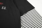 Omirad Layered Striped Long Sleeve T-Shirt