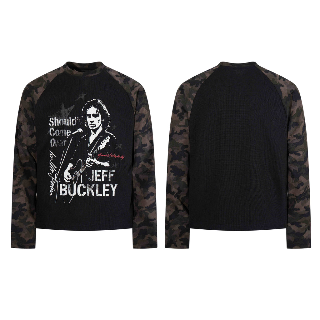 Omirad Vintage Music Graphic Raglan Long Sleeve