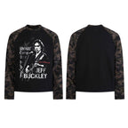 Omirad Vintage Music Graphic Raglan Long Sleeve