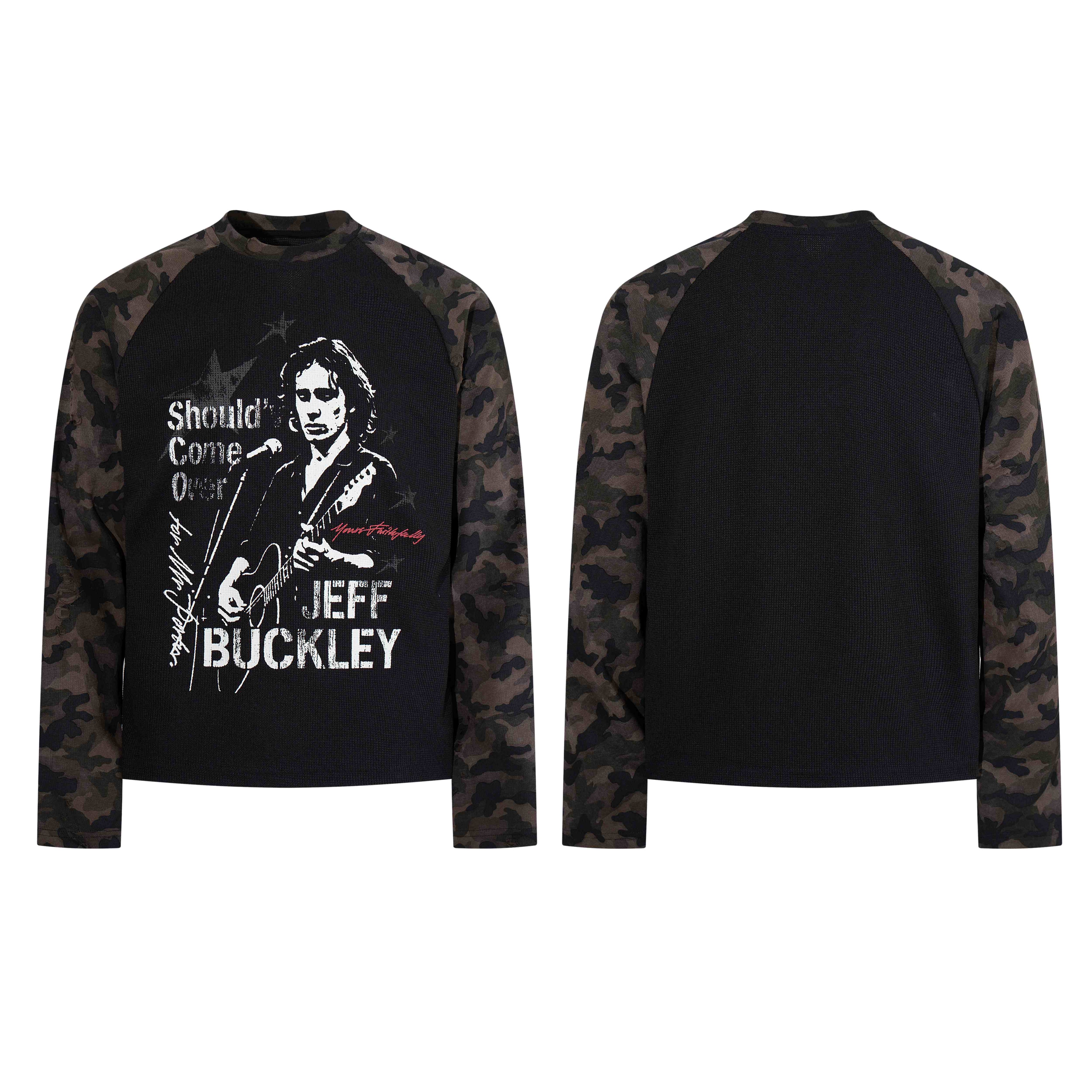 Omirad Vintage Music Graphic Raglan Long Sleeve