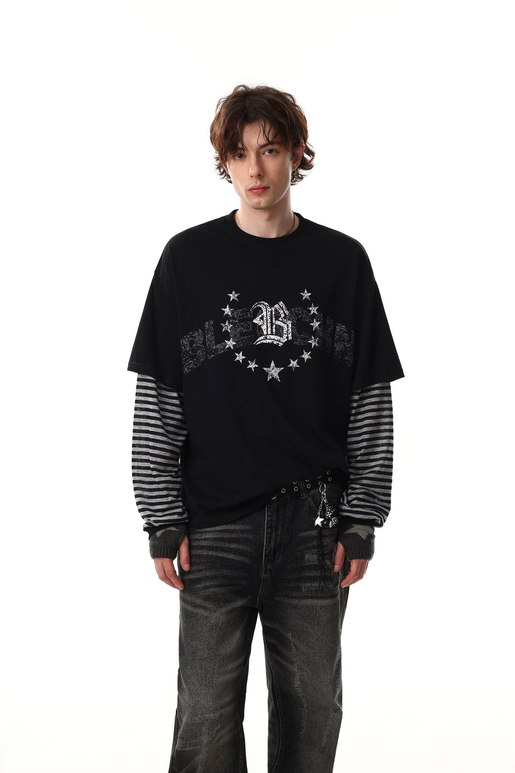 Omirad Layered Graphic Long Sleeve Tee