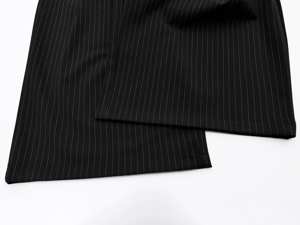 Omirad Pinstripe Wide-Leg Shorts