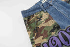 Omirad Camo Patch Denim Jorts
