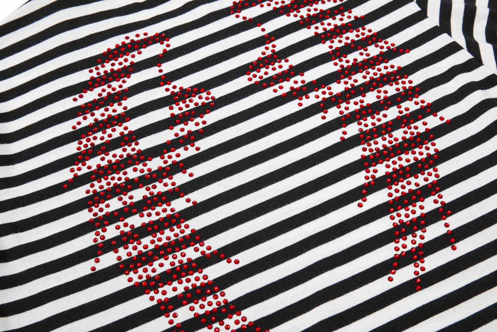 Omirad Rhinestone Stripe Tee