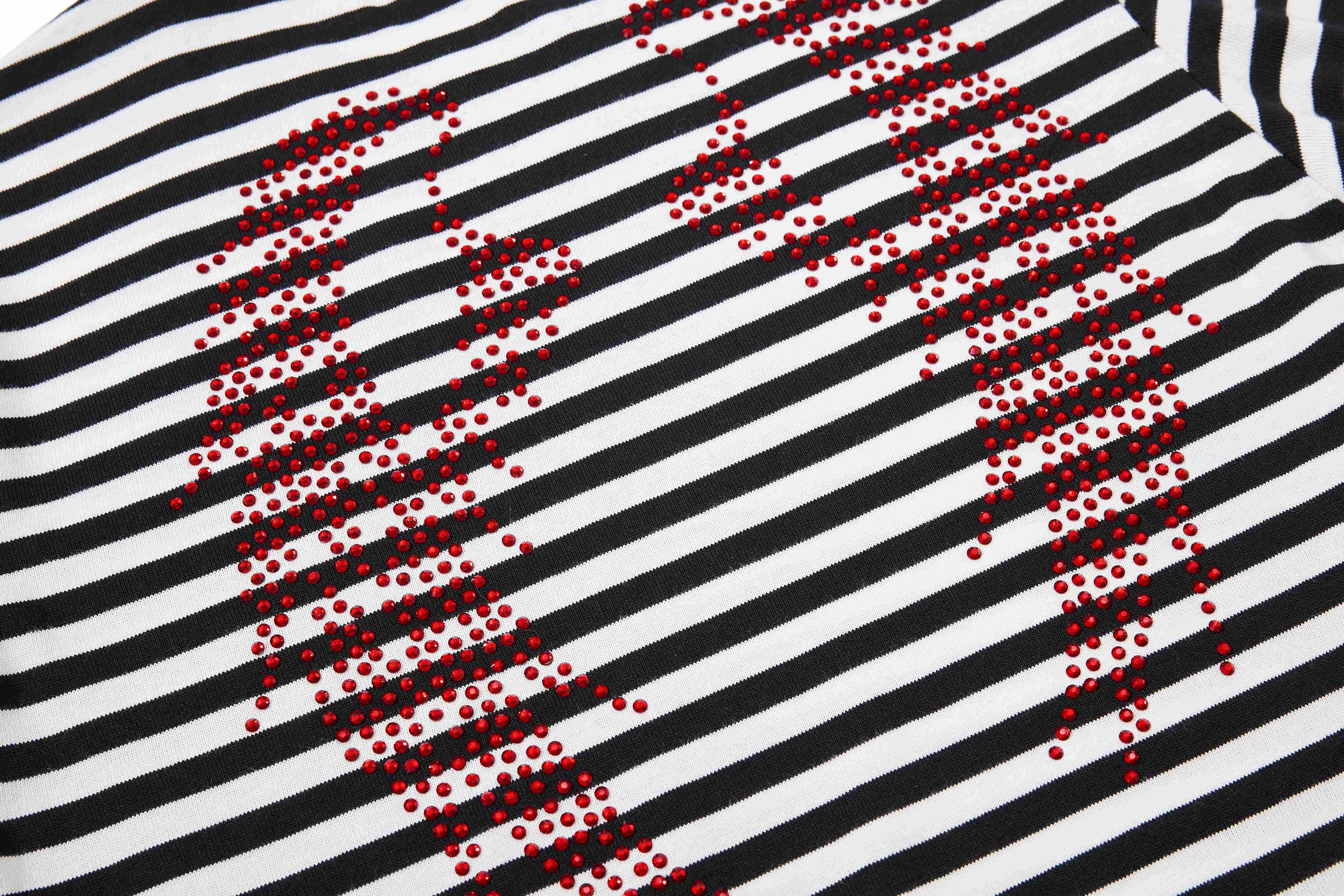 Omirad Rhinestone Stripe Tee