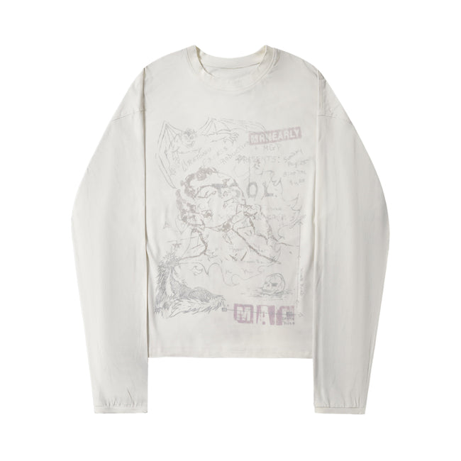 Omirad Chaos Sketch Long Sleeve Tee Hover Image