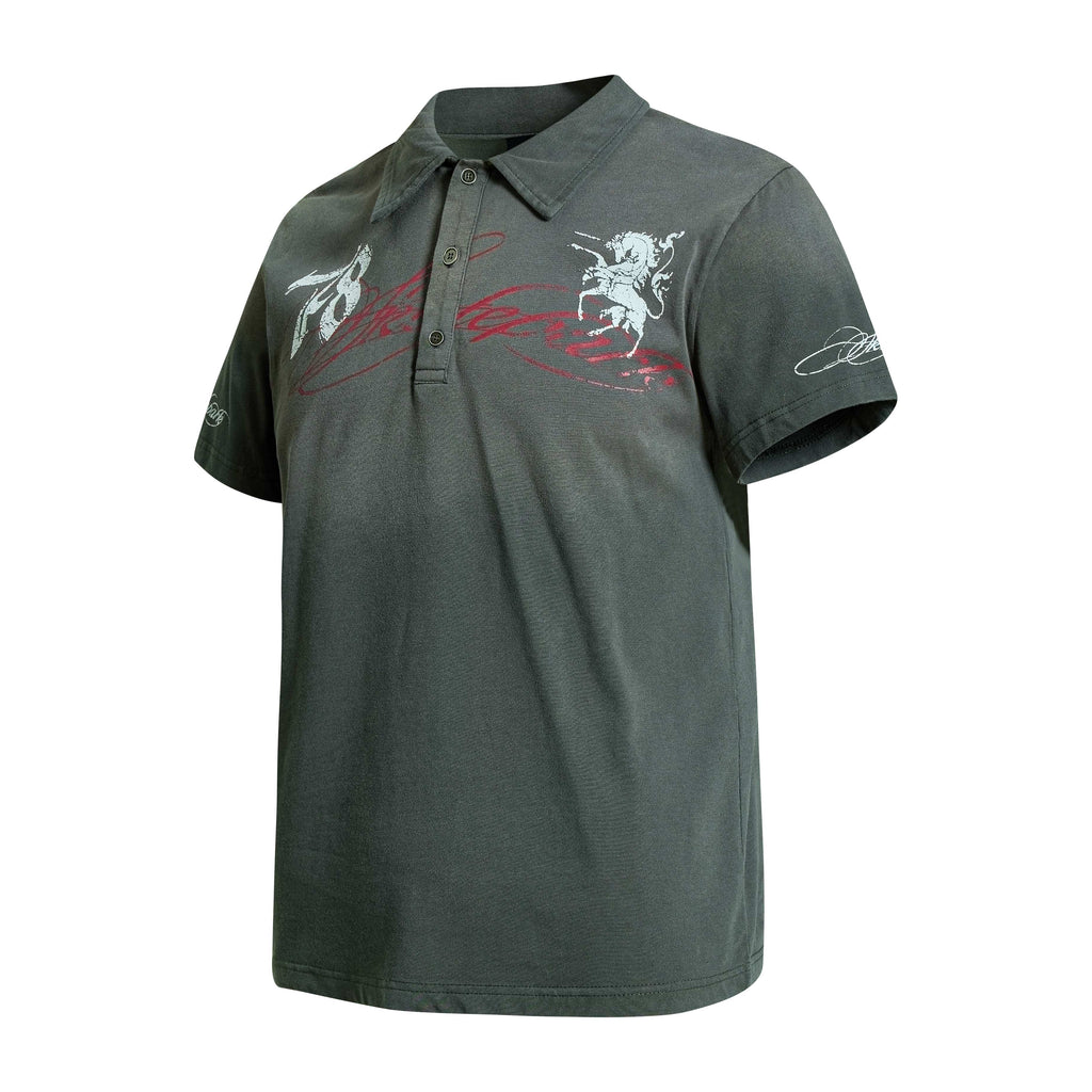 Omirad Vintage Graphic Polo Tee