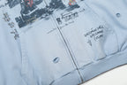 Omirad Collage Graphic Zip-Up Hoodie