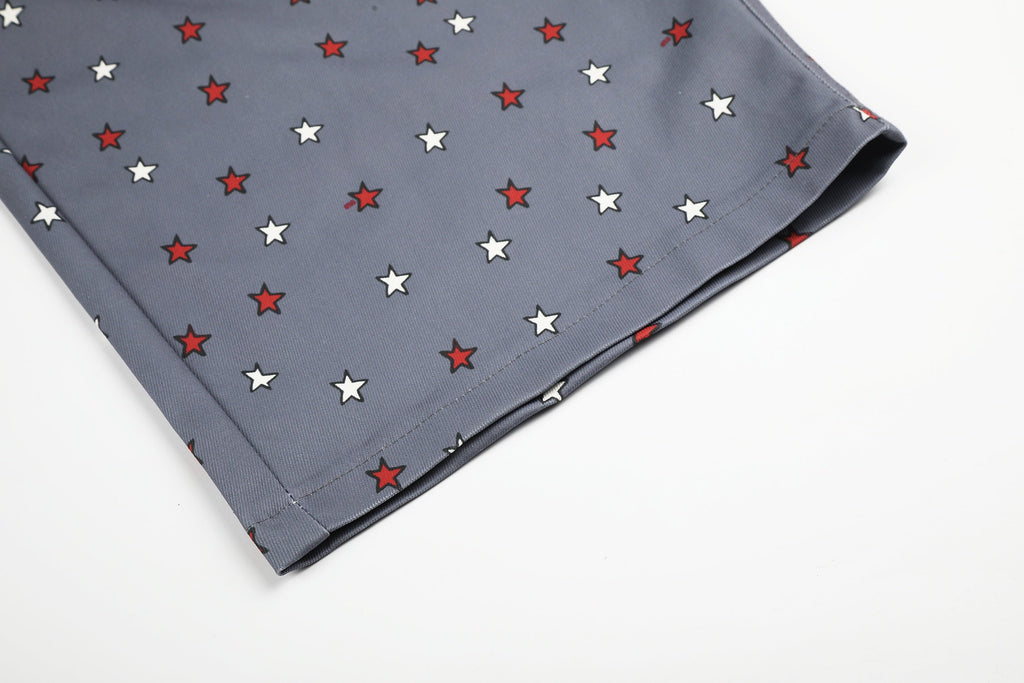 Omirad Star Print Wide-Leg Balloon Jeans