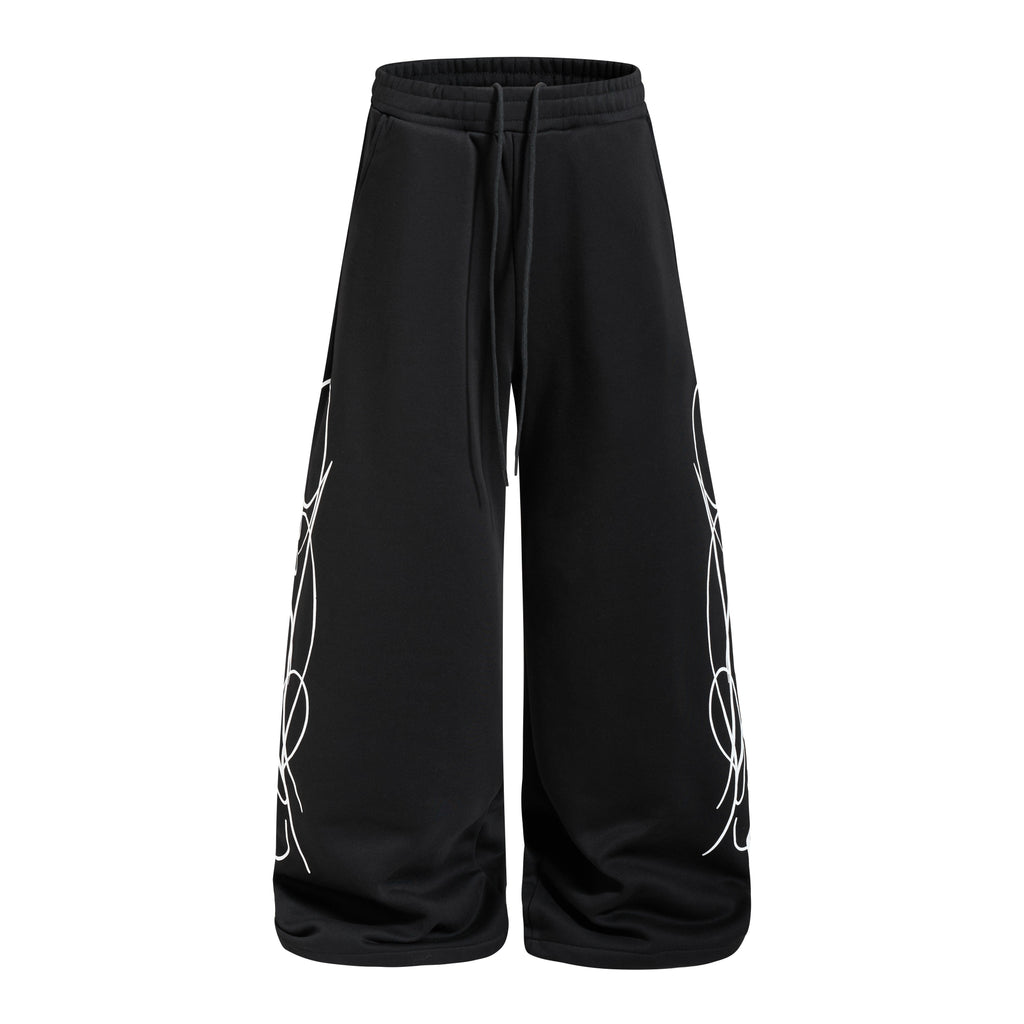 Omirad Wide-Leg Graphic Sweatpants