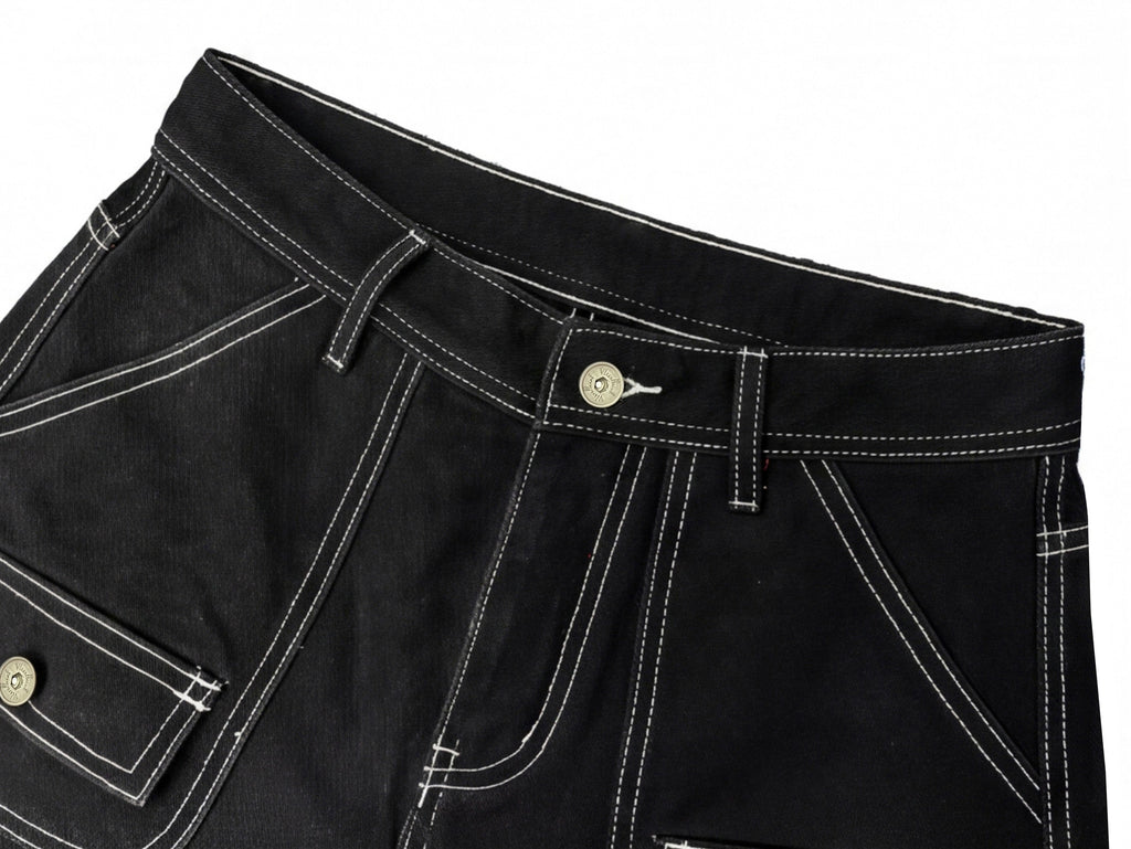 Omirad Angel Wing Graffiti Wide-Leg Jeans