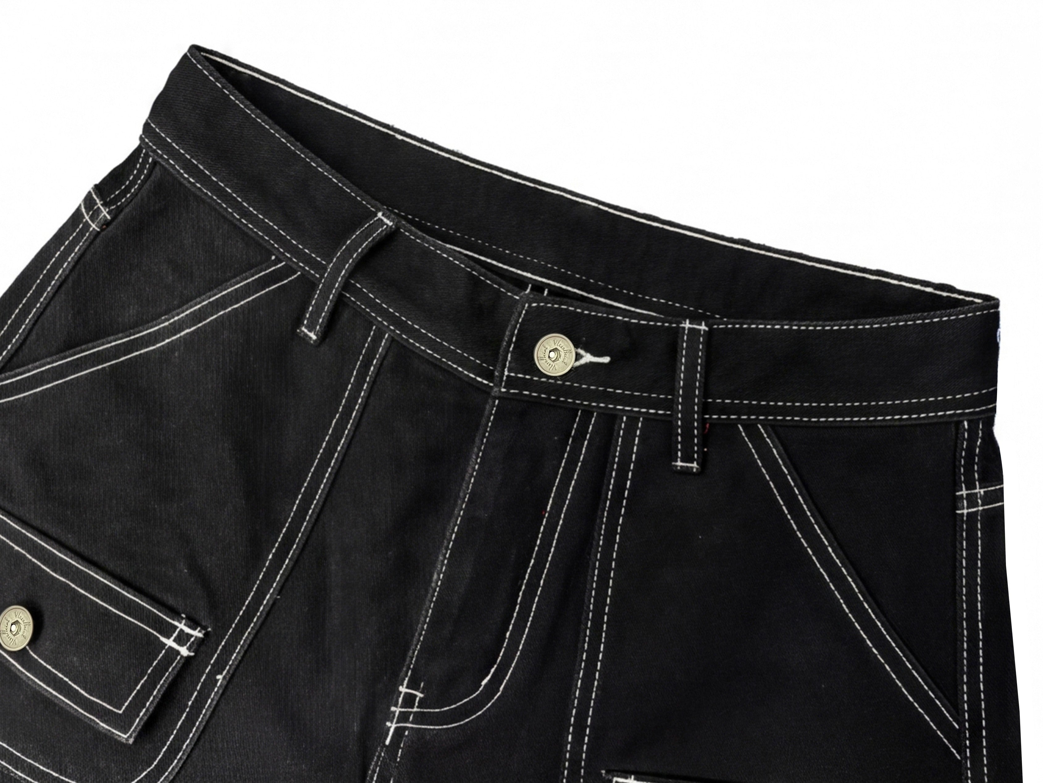 Omirad Angel Wing Graffiti Wide-Leg Jeans