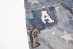 Omirad Layered Star Print Balloon Jeans