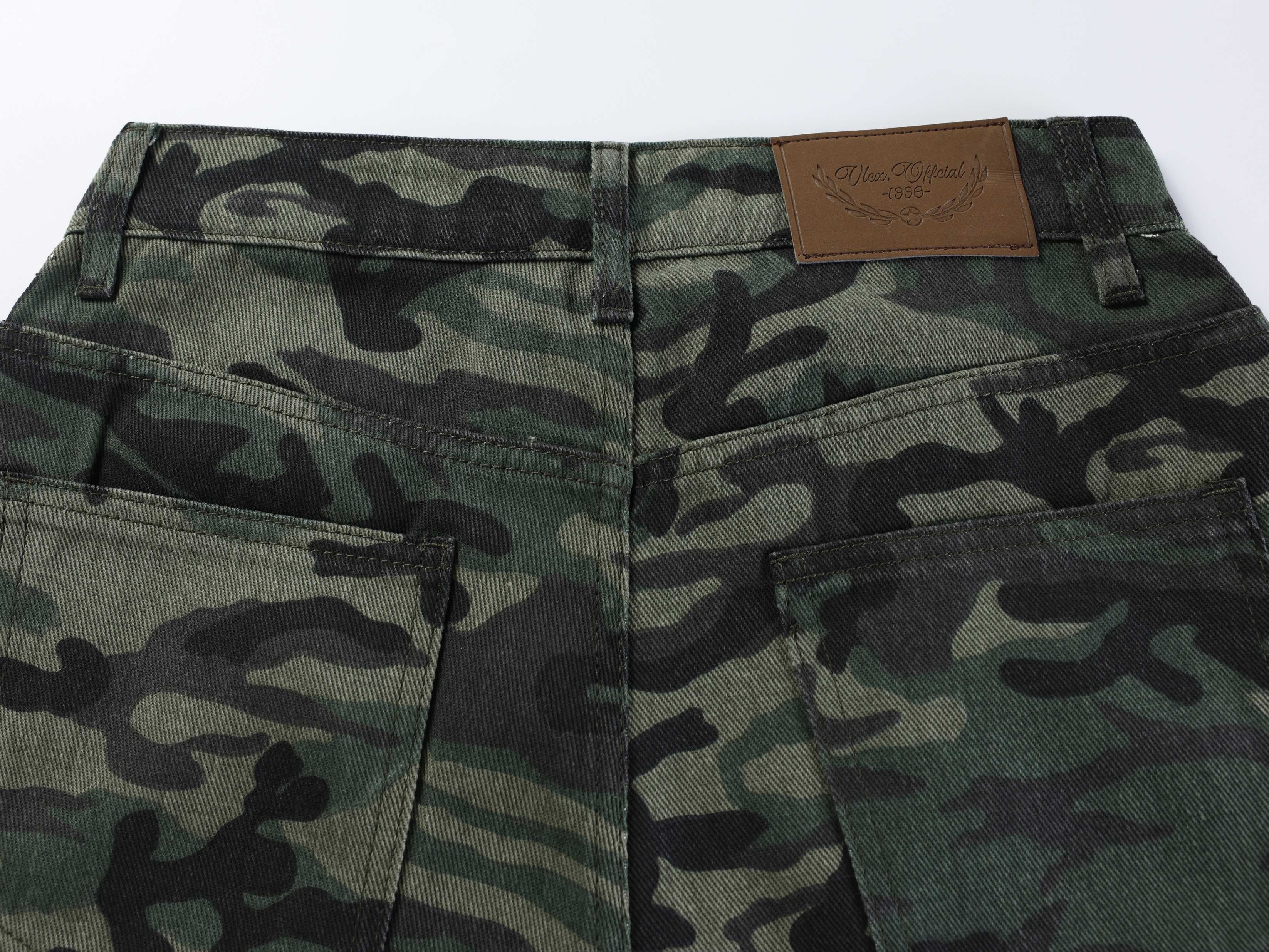 Omirad Camouflage Wide-Leg Jeans