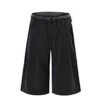 Omirad Pinstripe Wide-Leg Shorts