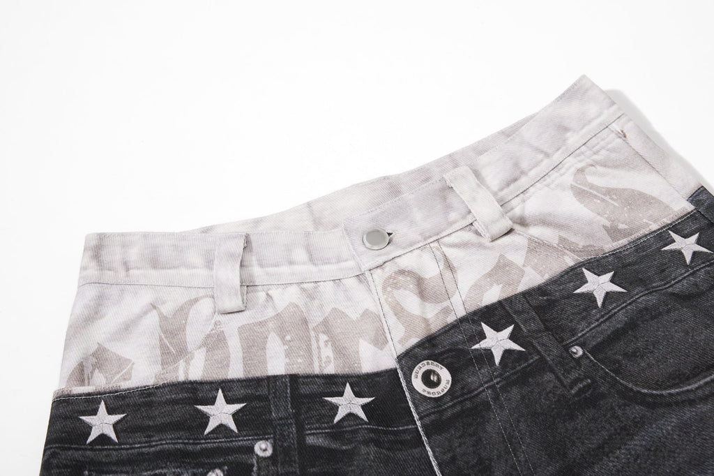 Omirad Layered Distressed Balloon Jeans