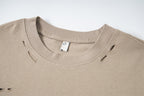 Omirad Layered Camo-Sleeve Distressed Graphic Tee