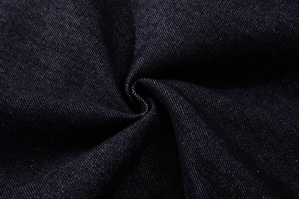 Omirad Raw Denim Eyelet Wide-Leg Jeans