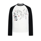 Omirad Music Notes Raglan Long Sleeve