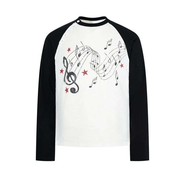 Omirad Music Notes Raglan Long Sleeve Main Image