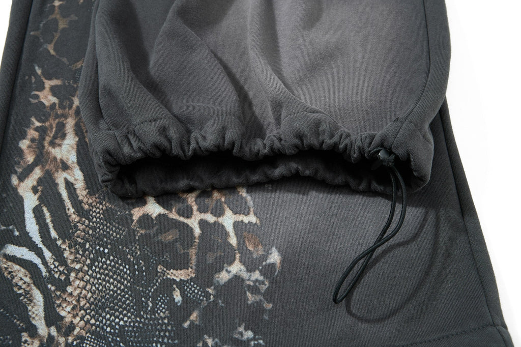Omirad Vintage Leopard Layered Sweatpants