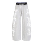Omirad Script Logo Wide-Leg Sweatpants