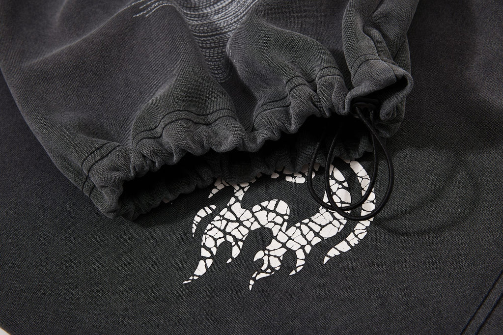Omirad Cracked Logo Wide-Leg Sweatpants
