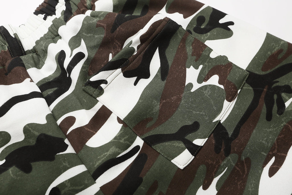 Omirad Camo Print Loose Shorts