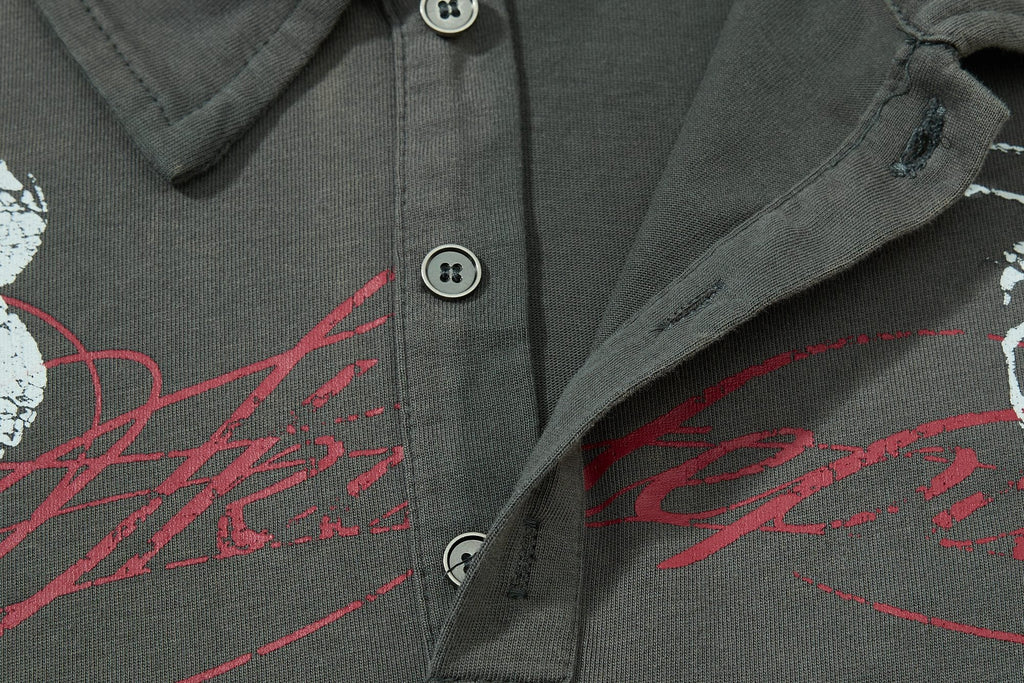 Omirad Vintage Graphic Polo Tee