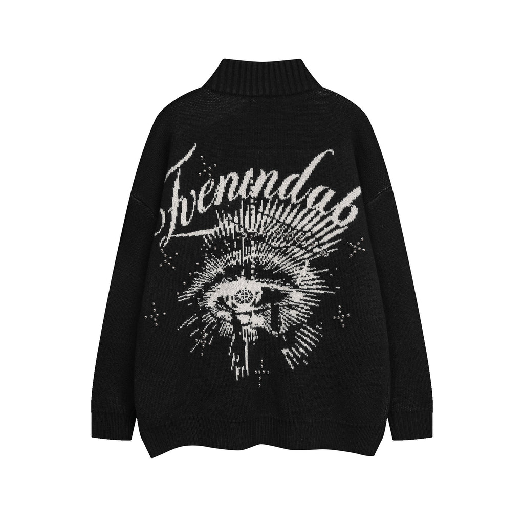 Omirad Eye Vision Knit Zip Cardigan