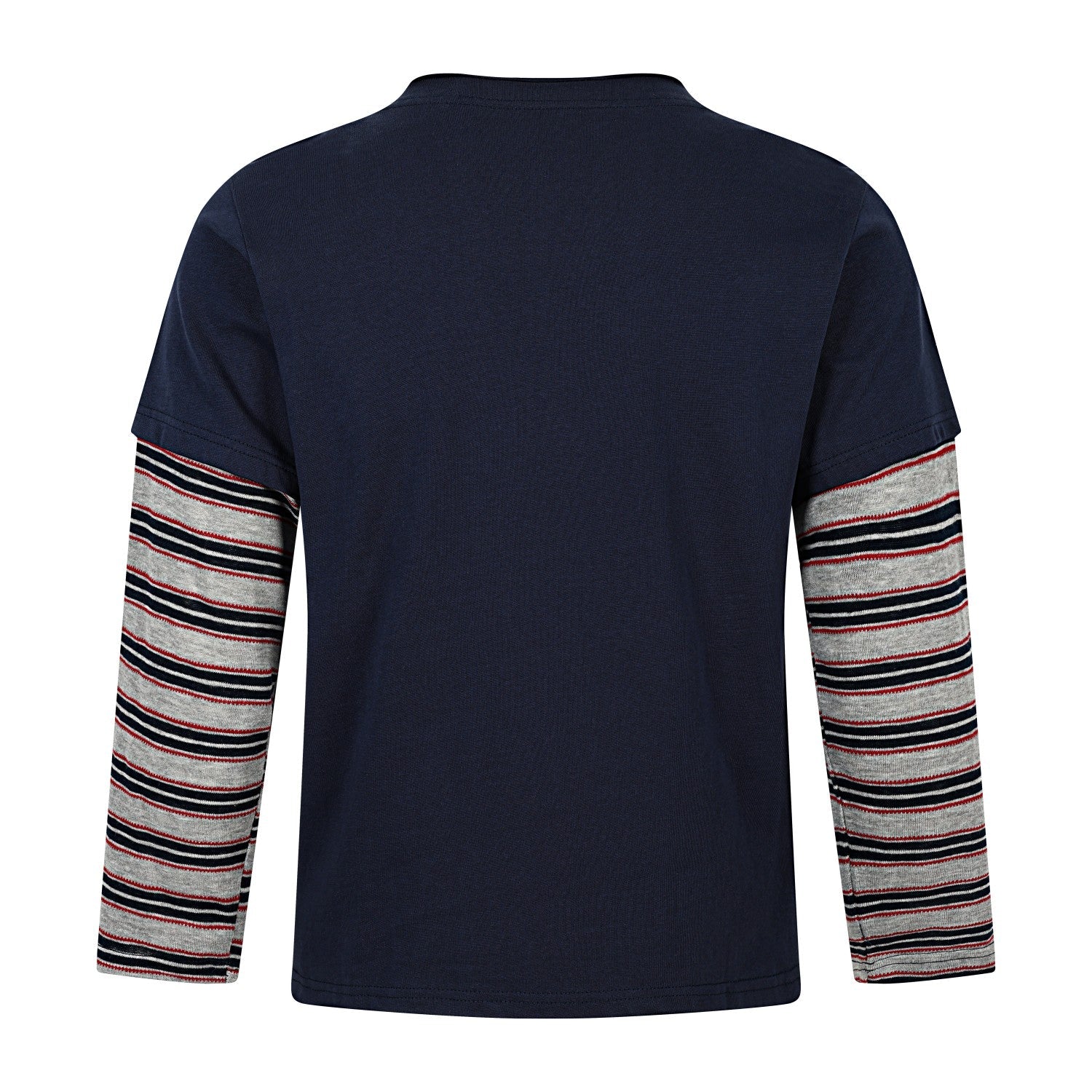 Omirad Layered Stripe Sleeve Long Sleeve Tee