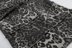 Omirad Leopard Patchwork Wide-Leg Pants