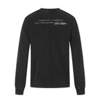 Omirad Waffle Knit Graphic Long Sleeve Tee