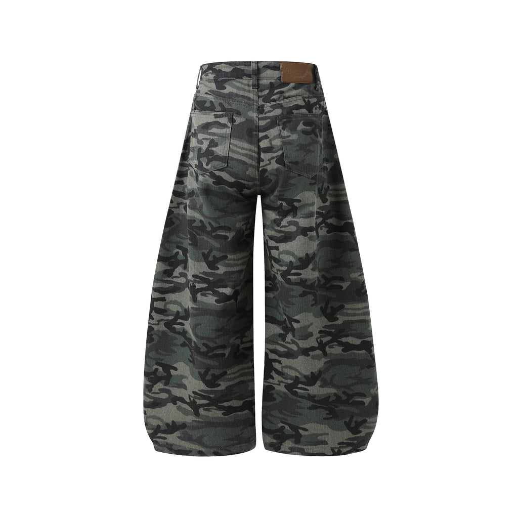 Omirad Camouflage Wide-Leg Jeans