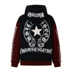 Omirad Vintage Star Knit Zip Hoodie