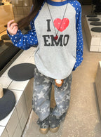 Omirad “I ♥ EMO” Raglan Long Sleeve Tee