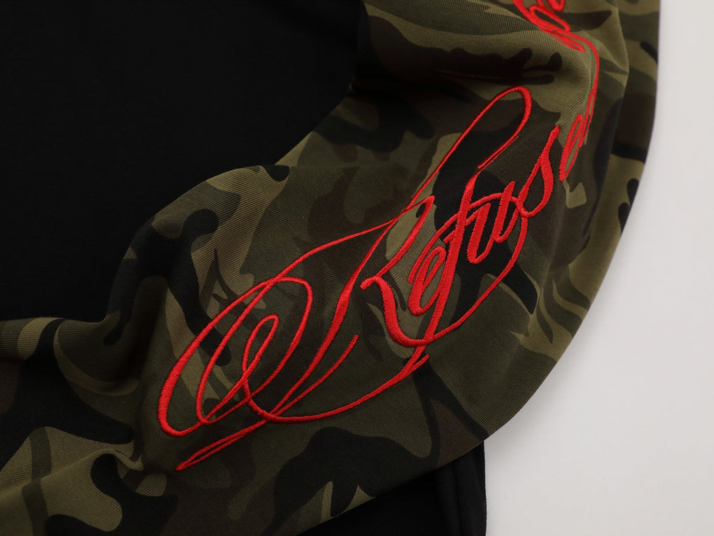 Omirad Camo Sleeve Raglan Long Sleeve Tee