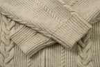 Omirad Cable Knit Zip-Up Sweater Jacket