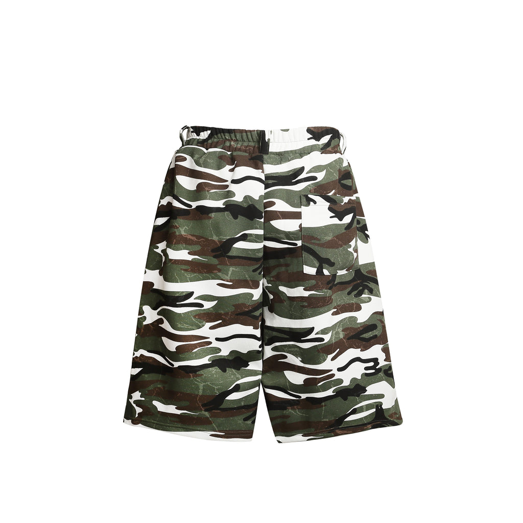 Omirad Camo Print Loose Shorts