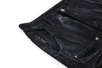 Omirad Washed Utility Flare Denim Jeans